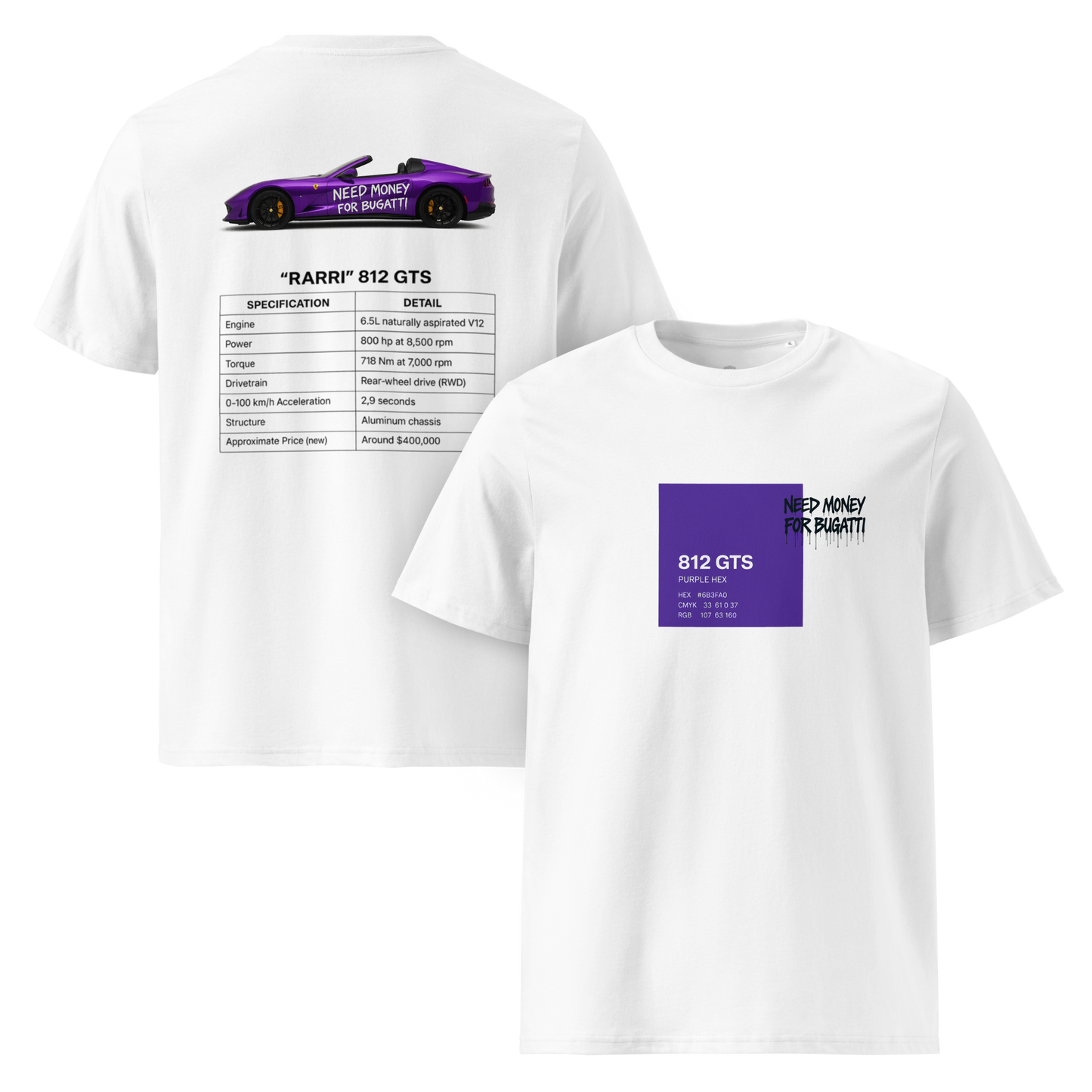 T-Shirt "PURPLE" 812 GTS