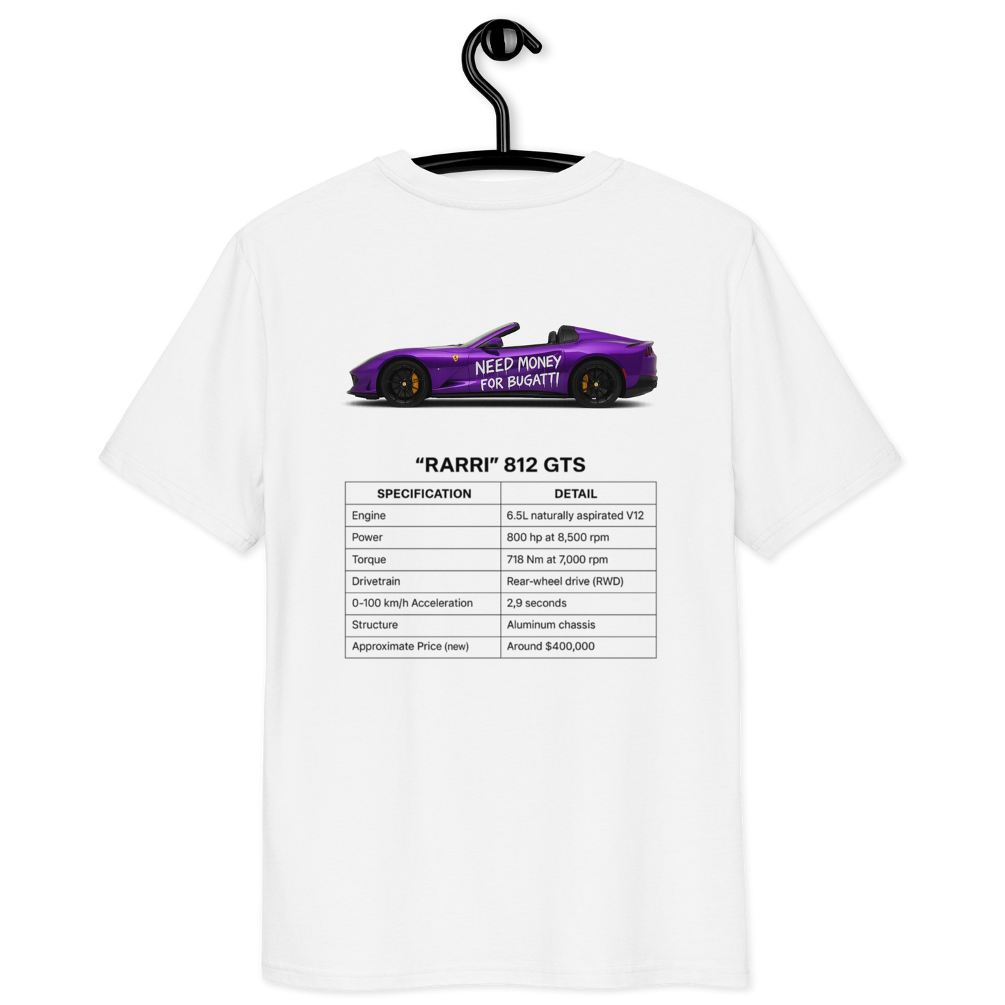 T-Shirt "PURPLE" 812 GTS