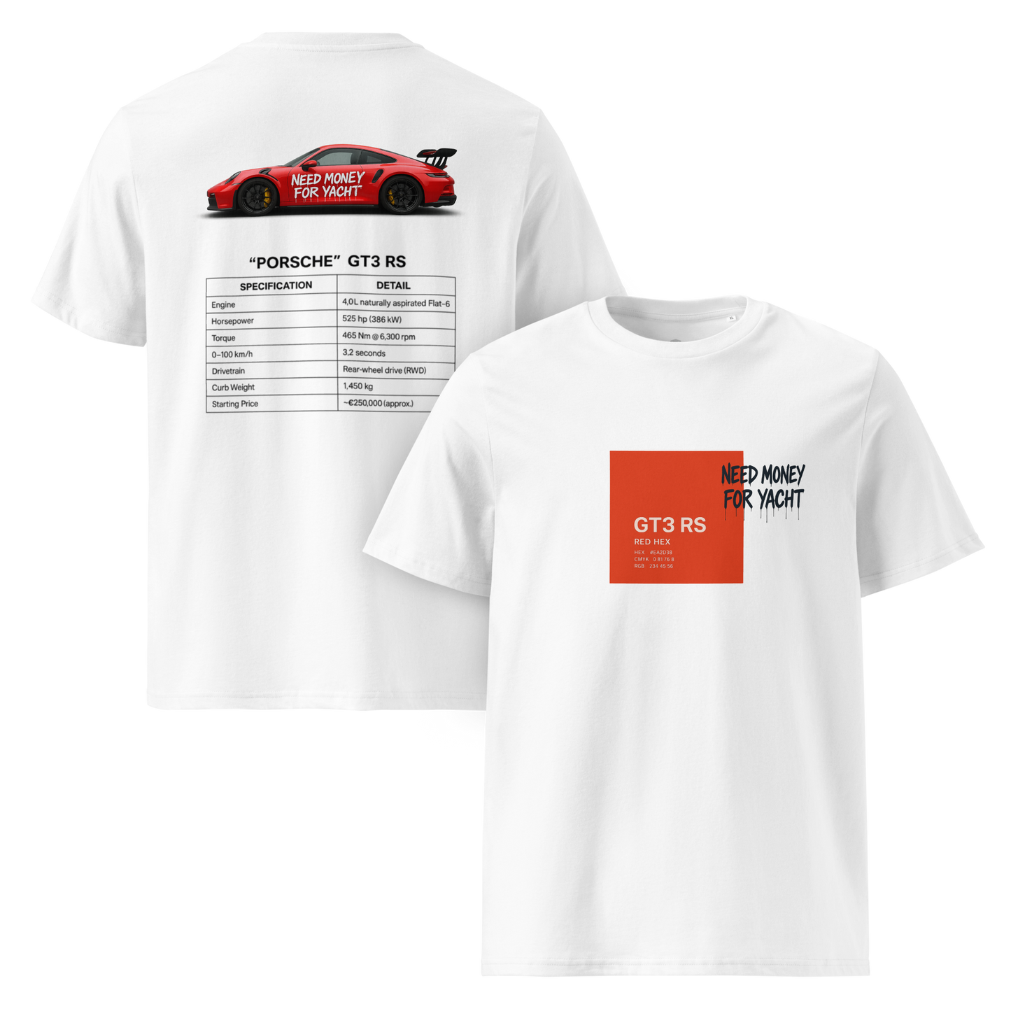 T-Shirt "RED" GT3 RS
